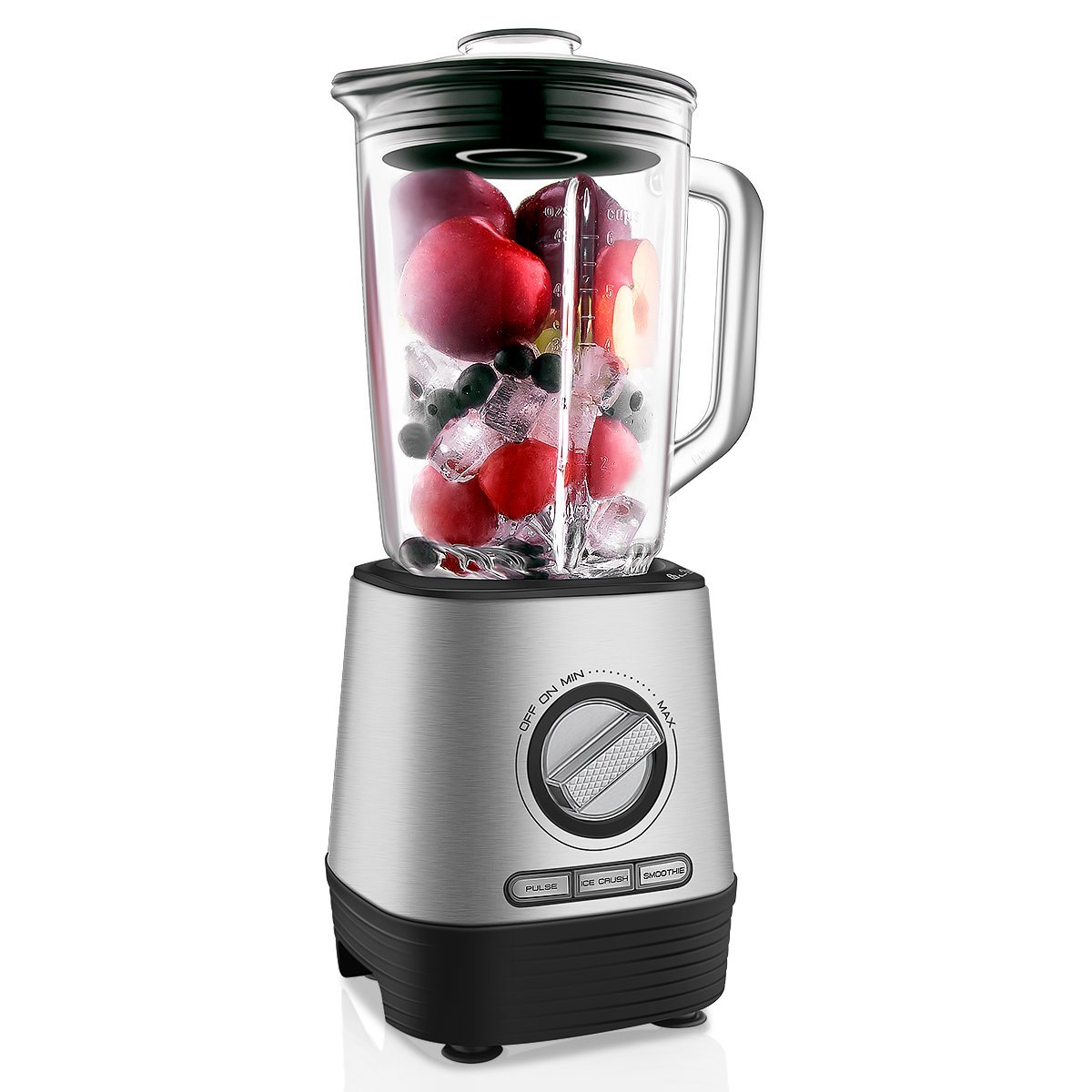 Buy Professional Countertop Blender, Household Blender Food Processor with 1500 Milliliter Glass