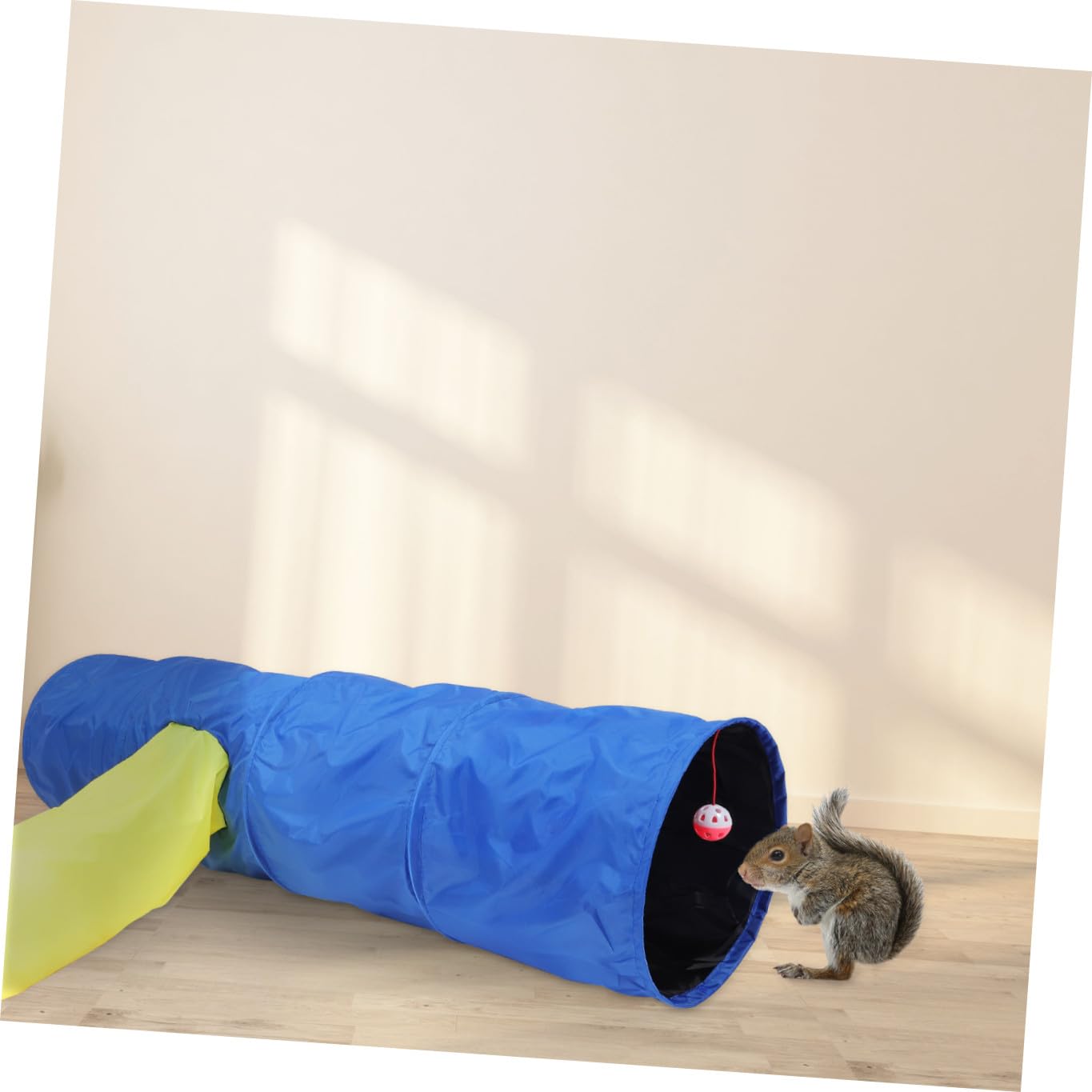 Didiseaon Tunnel Esercizio per Pieghevole e Poliestere Gatti Leggero in 3 Uscite Gioco Blu del Gatto in Casa
