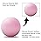 WOVTE Massage Lacrosse Ball for Sore Muscles, Shoulders, Neck, Back, Foot, Body, Deep Tissue, Trigger Point, Muscle Knots, Yoga and Myofascial Release (Pink)