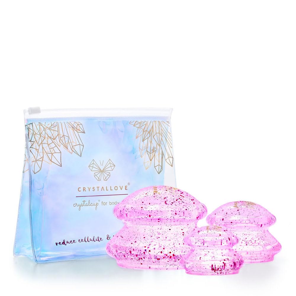 CRYSTALLOVE Silicone Body Massage Bubbles with Glitter - rose