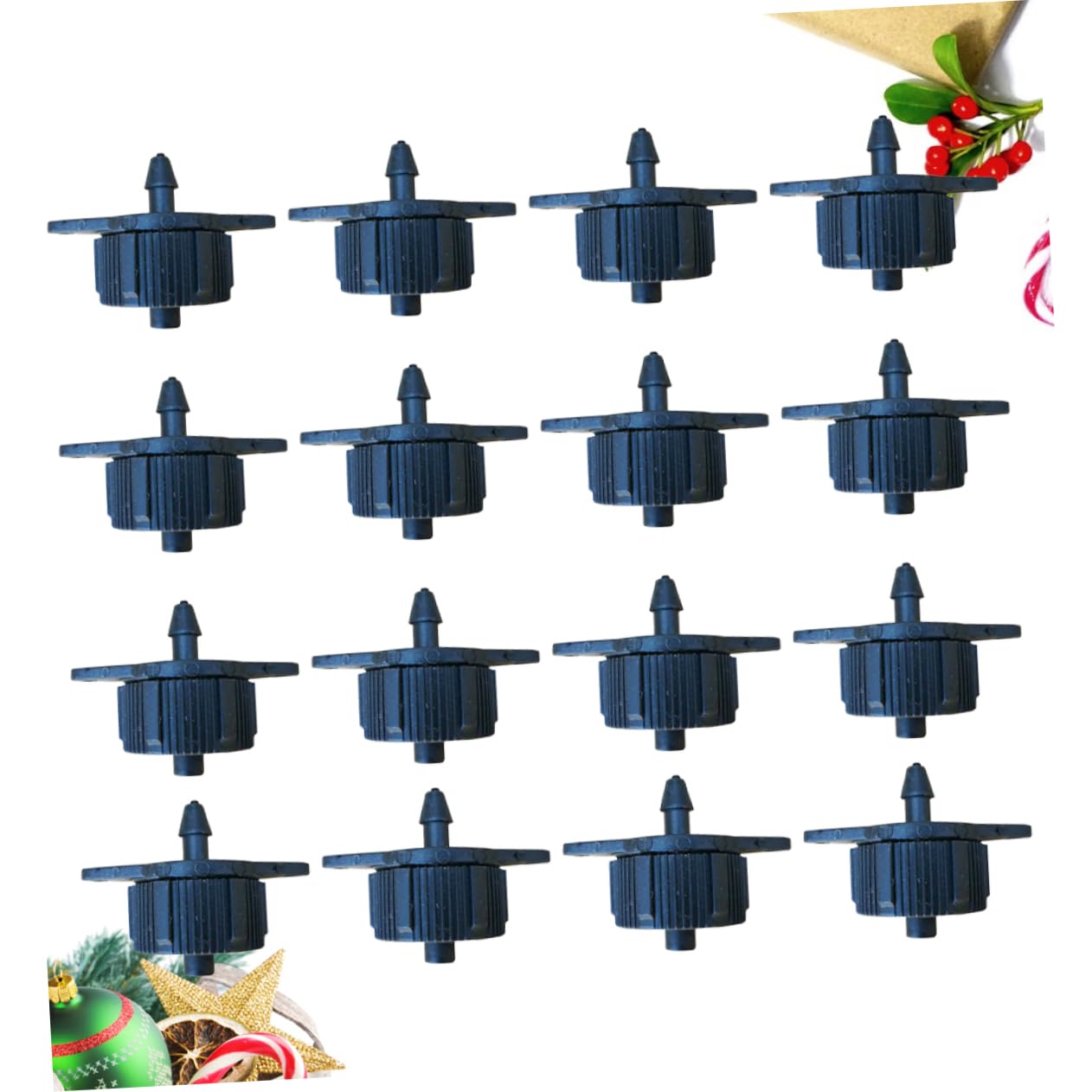 CIYODO 50Pcs Pressure Compensated Drip Irrigation Water Saving Micro Irrigation Droppers for Lawn Garden and Potted Plants Random Color