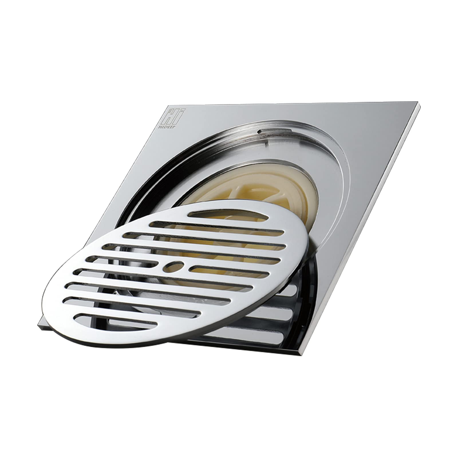 Siphon de sol pour douche à l'italienne moderne et rénovation de salle de bain