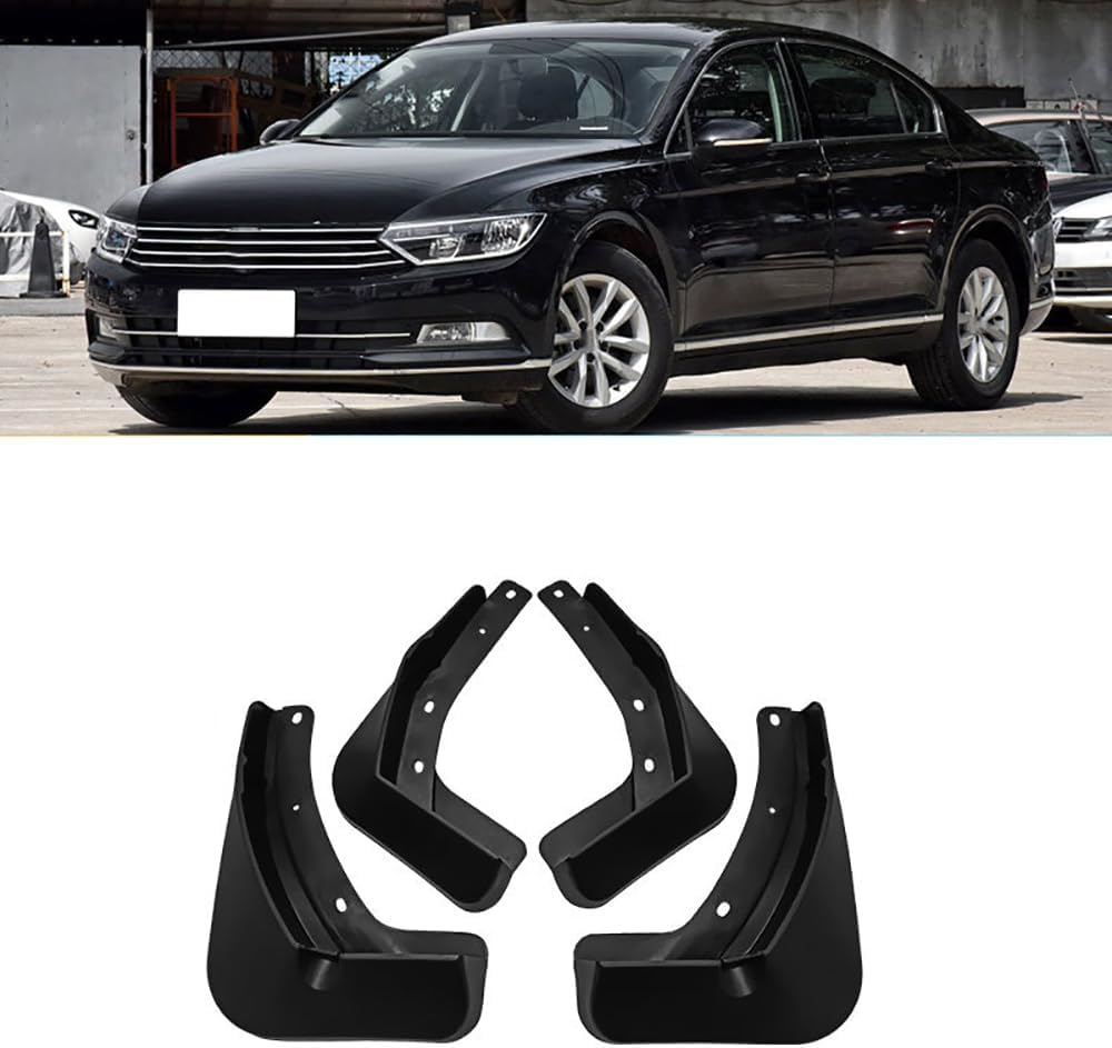 WeiYH No Drill Mud Flaps for Car Front Rear Wheel for Magotan 2015-2019