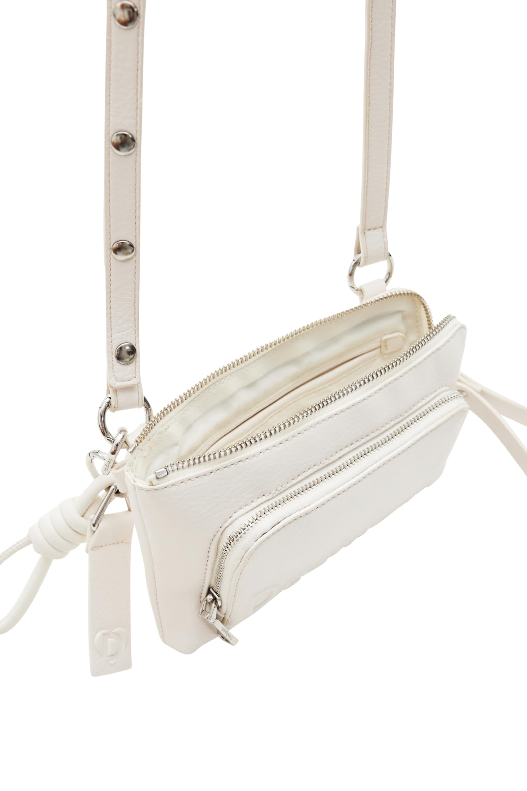 Desigual Portafoglio pieghevole da donna Mone_Half Logo 24 L, bianco, 20