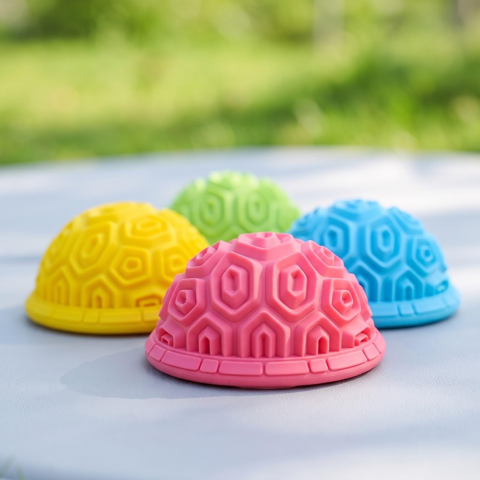 Amagogo 4 Piezas Piedras Paso Interactivo Piedras Equilibrio con Textura, Lavable, para Interiores