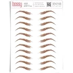 Brows by Bossy Studio & Co Temporary Eyebrow Tattoos Waterproof Eyebrow Stickers, False Tattoos Hair Like Peel Off Instant Transfer Brow arched ginger