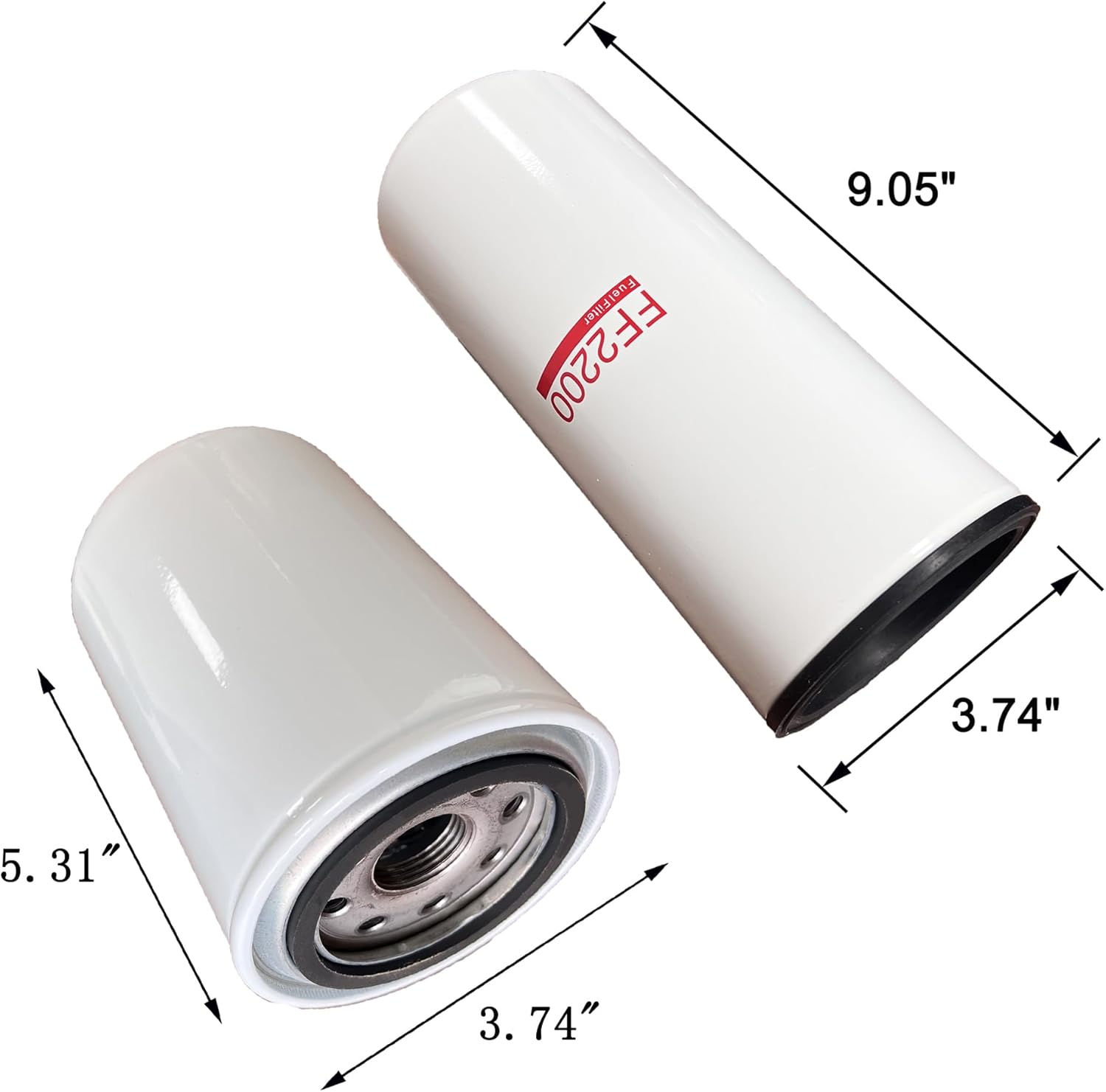 iFJF FF2200 & FF2203 Spin-On Fuel Filter Replacement for Cummins ISX Engine Truck Replace for 4010476 P552200