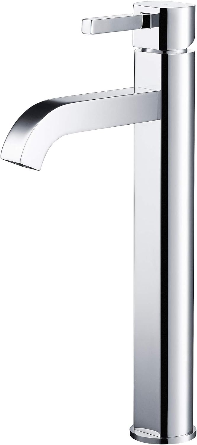 Best Cyber Deals 🔥 Kraus FVS-1007CH Ramus Single Lever Vessel Bathroom Faucet Chrome, 12.5