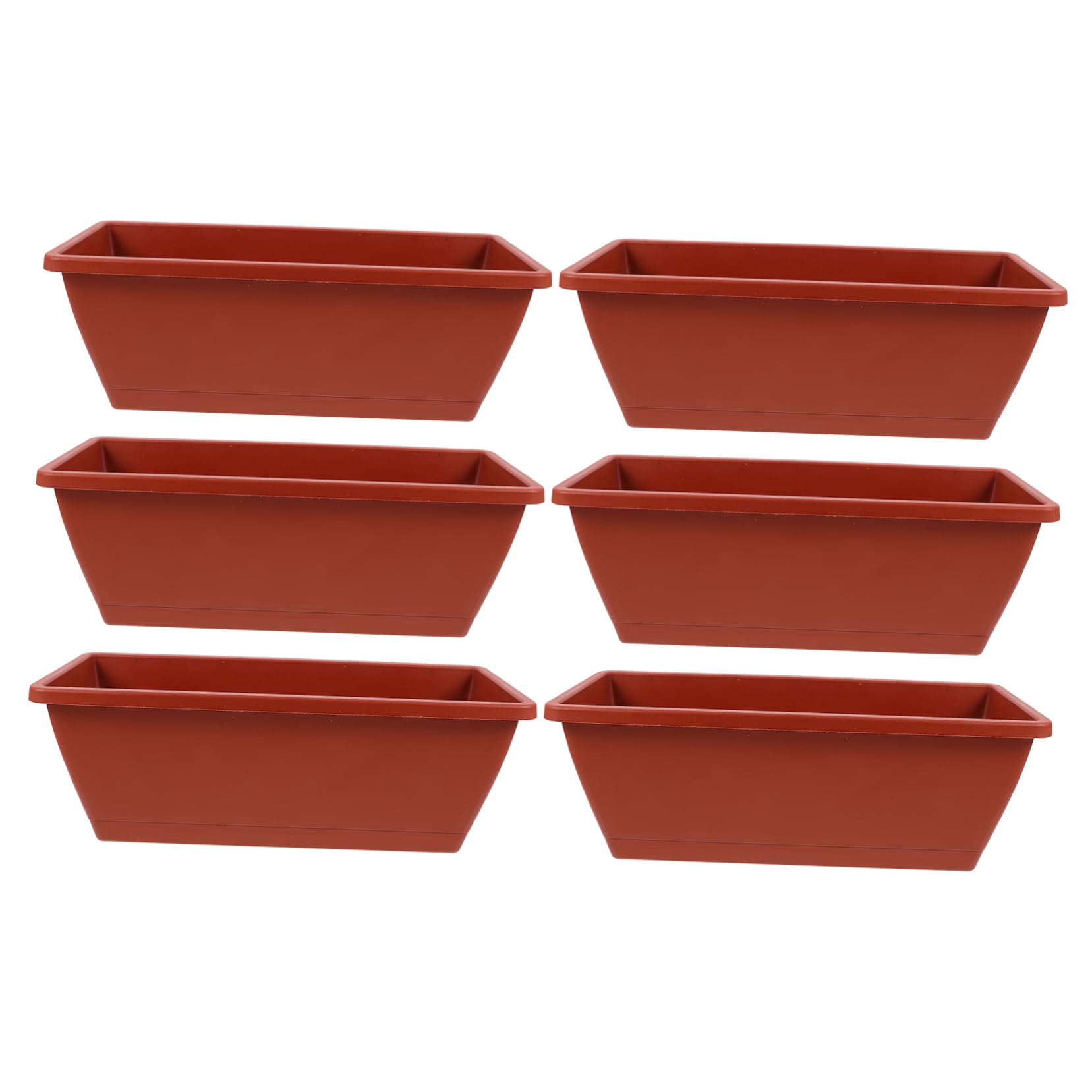 Grand pot rectangulaire solide pour extérieur et jardin haut de gamme