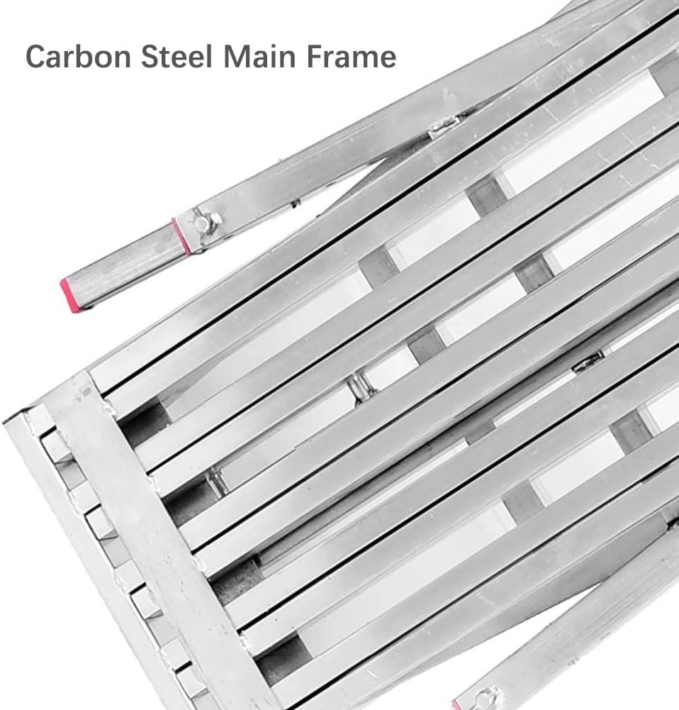 Portable Folding Scaffolding Work Platform - Adjustable Step Ladder for Painting Drywall Home Improvement Heavy Duty Easy Storage Safe and Stable