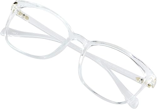 Lentes con bloqueo de luz azul, antifatiga, antirreflejo, adecuados para lectura, computadora, televisión, elegante montura cuadrada, unisex