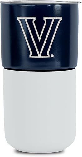 Miniatura 505 de Rico Industries NCAA Miami of Ohio Redhawks - Vaso de cerámica de 16 onzas con agarre de silicona, grabado láser profundo, diseño de color negro