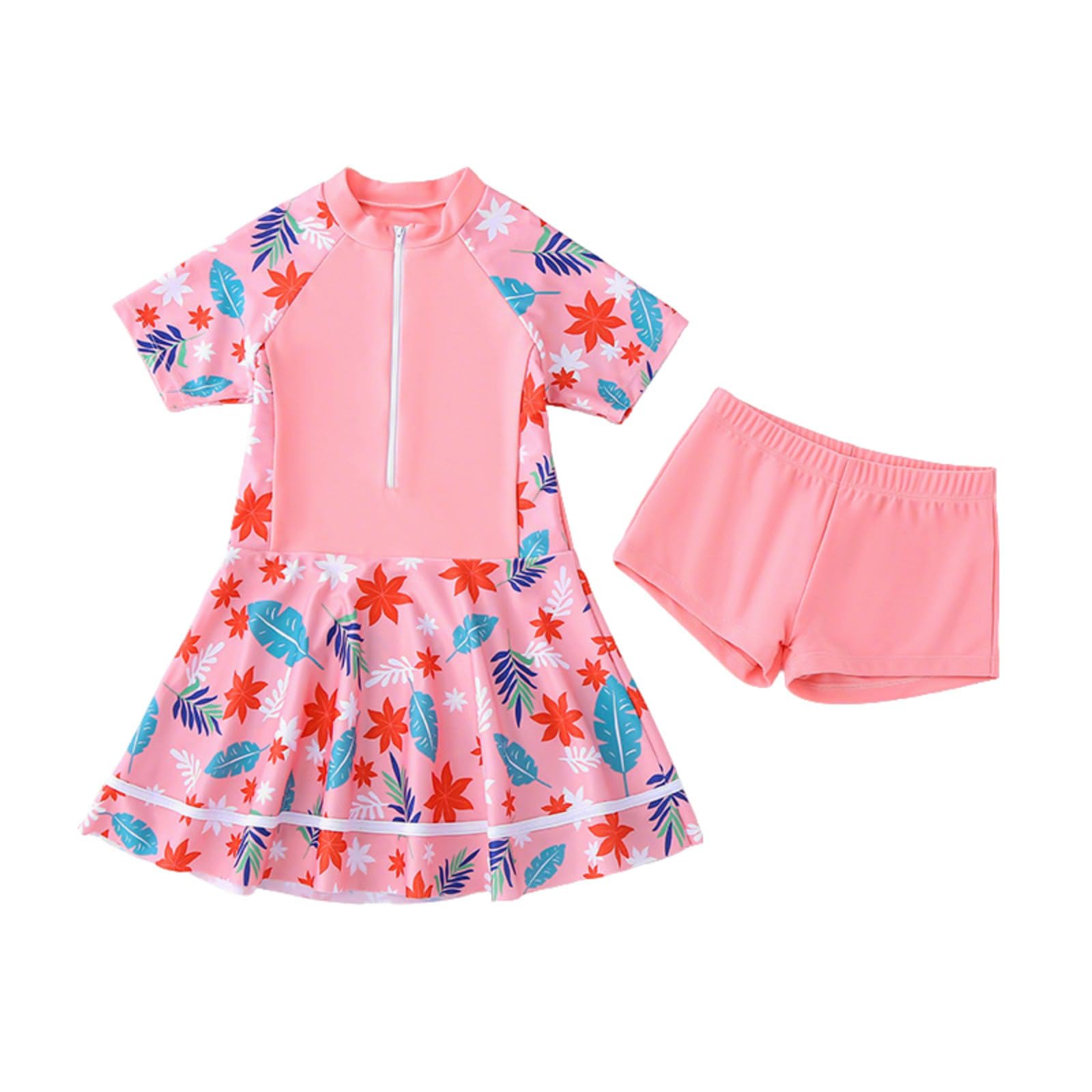 Generisch Triángulo traje de baño para niña de dos piezas, bonito traje de baño de verano para niños pequeños y niños