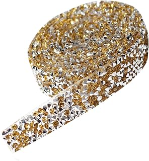 Ribbon Crafts - Decoración de cumpleaños, manualidades, decoración de tartas, bodas, autoadhesivos, otros papeles de regalo, reciclables (amarillo, talla única)