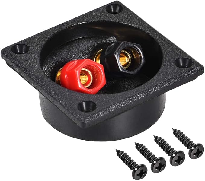uxcell 2Way Square Speaker Box Terminal Binding Post