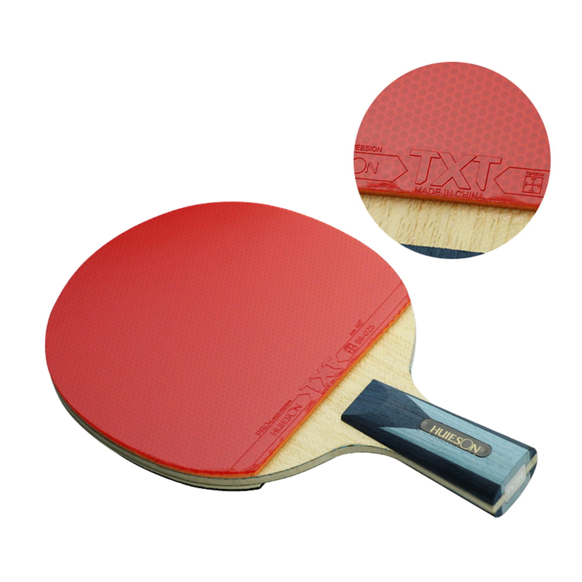 Pack De 2 Raquettes Ping-pong Professionnelles ZB – Manches Antidérapantes, Jeu De Précision