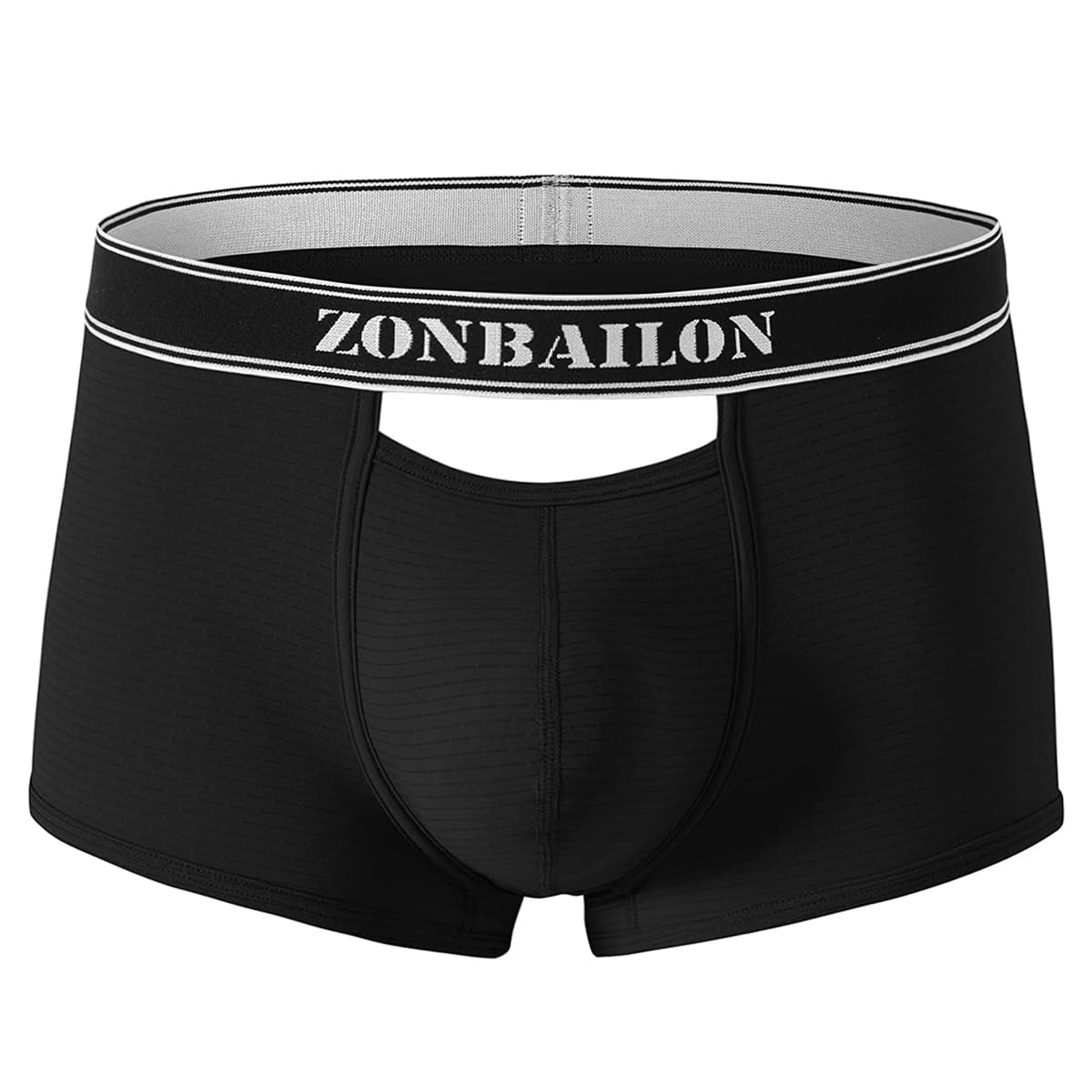 BIATWOWR Herren Boxershorts mit Atmungsaktivem Stoff und Erhöhtem Front- und Rückenöffnung ohne Etikett