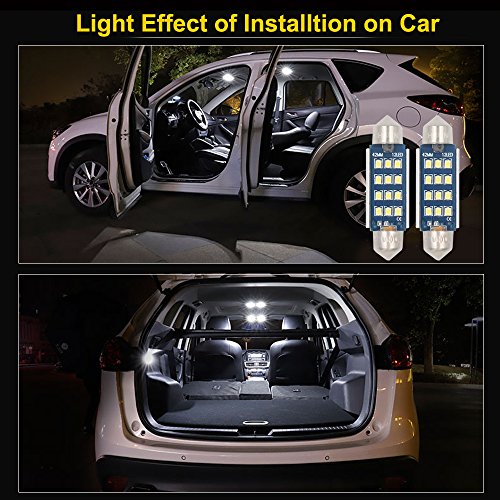 Bulbos LED Festoon 42MM 578 C5W 6000K Blanco 2 Pack miniatura 5