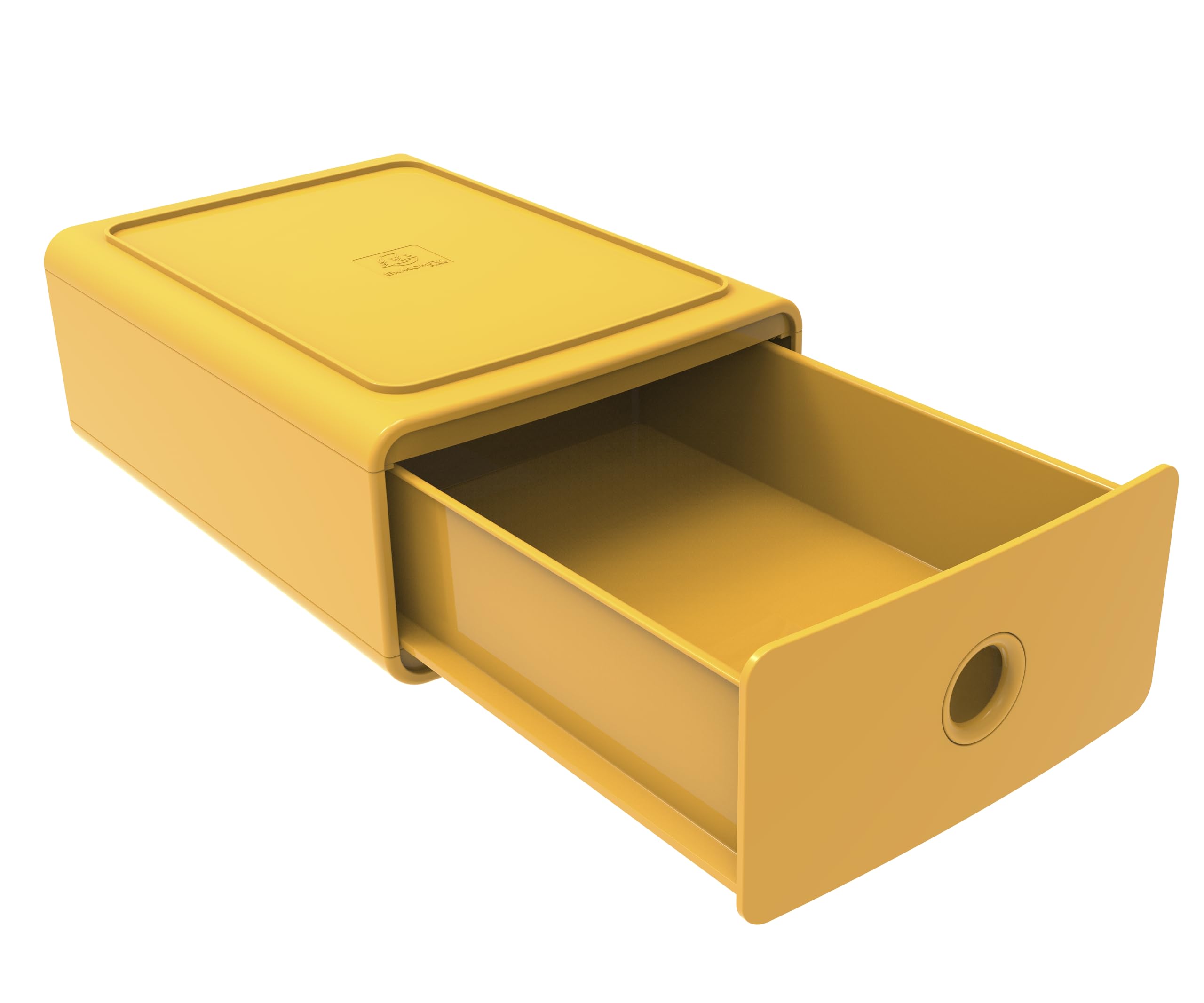 Exacompta - Réf. 315909D - Carton de 3 modules de classement Tiny Box 1 tiroir Pop N'Co superposable - Dimensions extérieures : Profondeur 19 x largeur 26,5 x Hauteur 10 cm - Assortis