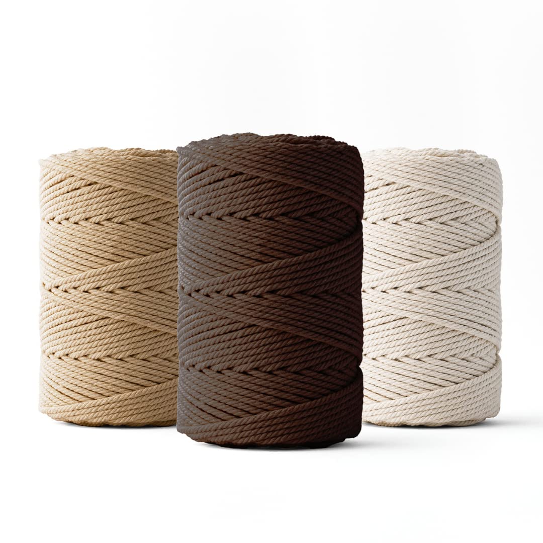 Corde macramé 2mm qui ne s'effiloche pas pour réussir tous vos nœuds DIY