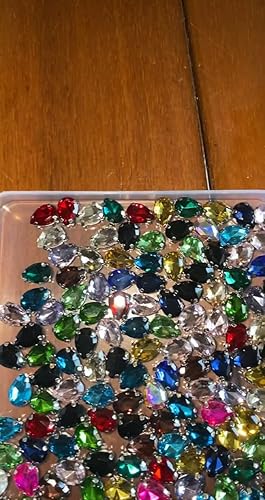 20 Pz 10x14mm Artiglio Strass Cristallo Di Vetro Cucire A - Foto 12