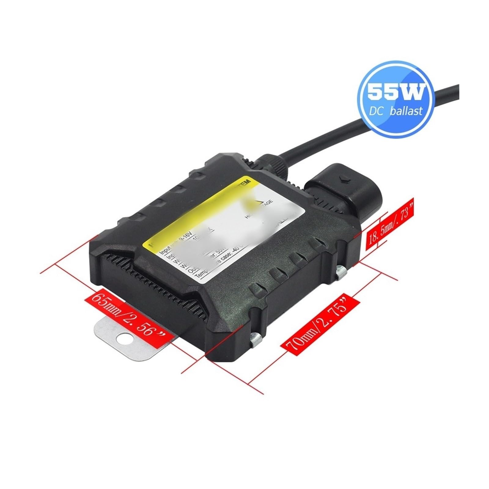 para balasto de xenón 55W 12V Coche para Kit para H1 H3 H4 H7 H8 H11 9005 9006 reemplazo Bloque Encendido Digital(2PCS)