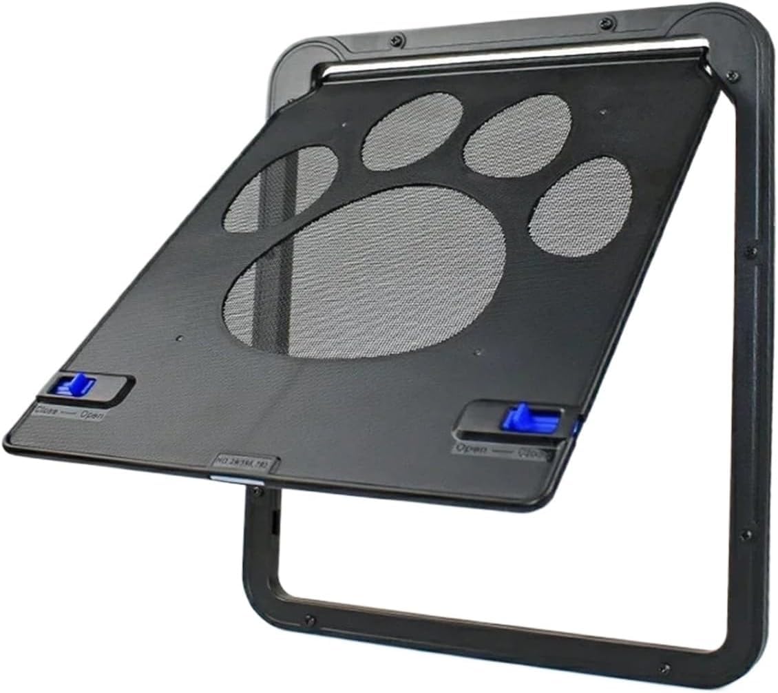 JvFbjLF Pet Door: Lockable Magnetic Screen Door For Outdoor Windows, Allowing Free Access