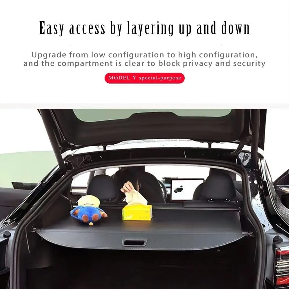 per KIA NIRO 2016-2020, Accessori per Auto Interni Retrattile Bagagliaio Posteriore Bagagli Sicurezza Privacy Ombra Scudo Copertura Organizzatore