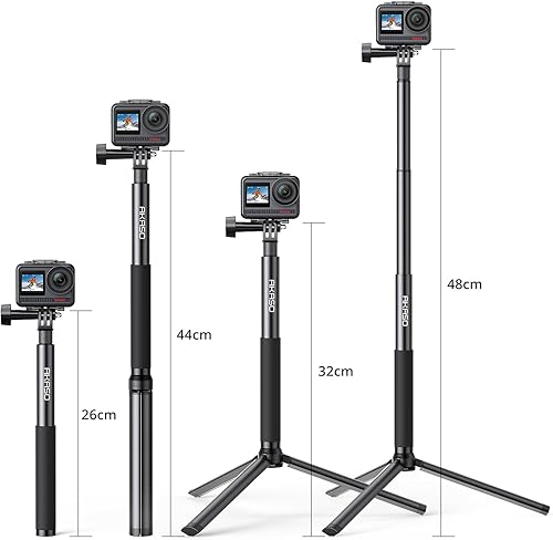 Miniatura 4 de AKASO Palo selfie extensible de 3.9 ft y un trípode para cámara de acción, accesorios compatibles con AKASO EK7000Brave 4Brave 7 LEBrave 7V50XV50