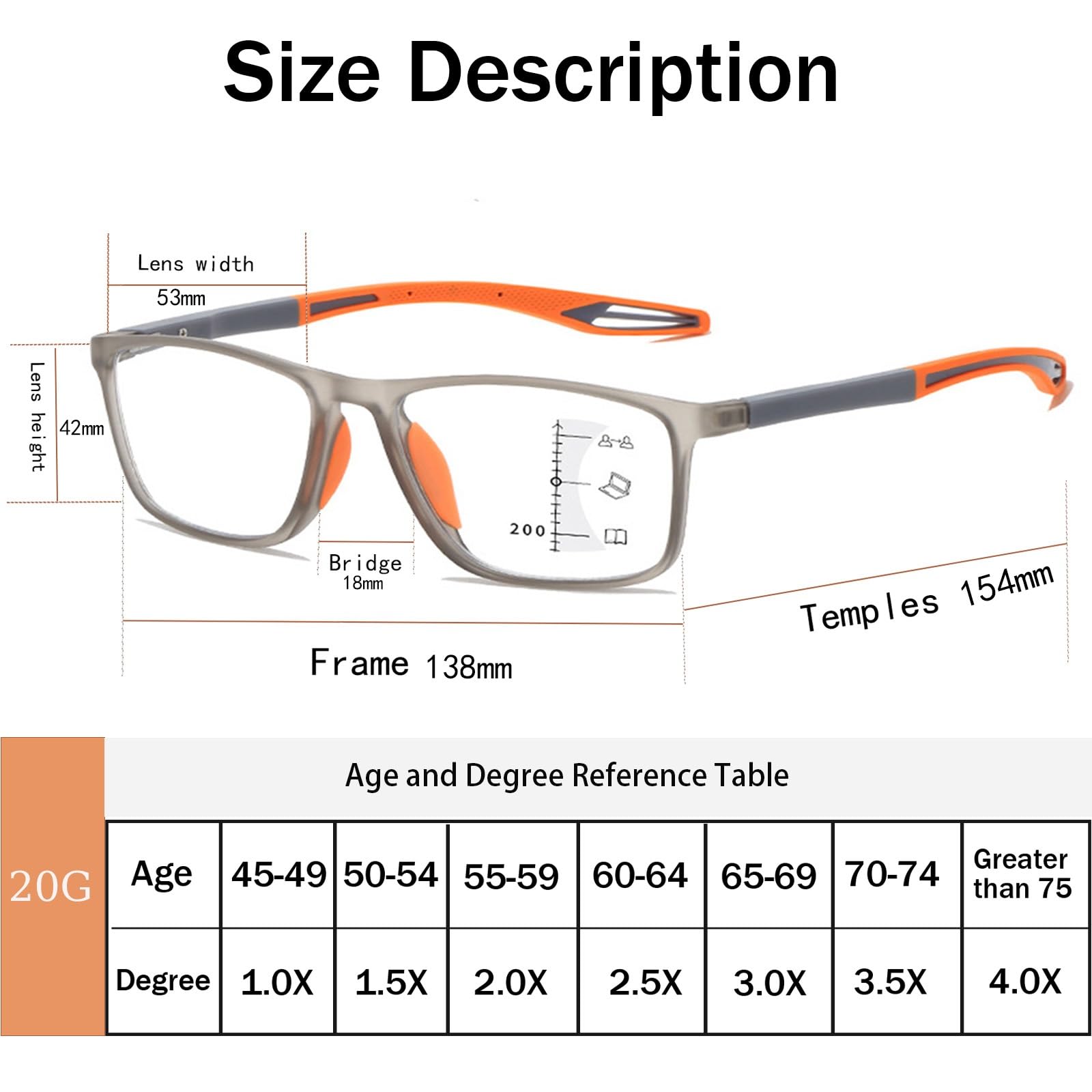Generisch 5er-Packung TR90 Gafas de Lectura Ultraligeras Hombres Y Mujeres anteojos de lectura multifocales Anti luz Azul/UV