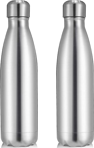 Volhoply Botellas de agua aisladas de 25 onzas, paquete de 124, termo de acero inoxidable de doble pared que mantiene el frío y el calor, botella a