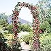 Metal Pergola Arbor,4.6 Feet Wide x7.9 Feet High Assemble Freely for Various Climbing Plant Wedding Garden Arch Bridal Party Decoration Wide Arbor