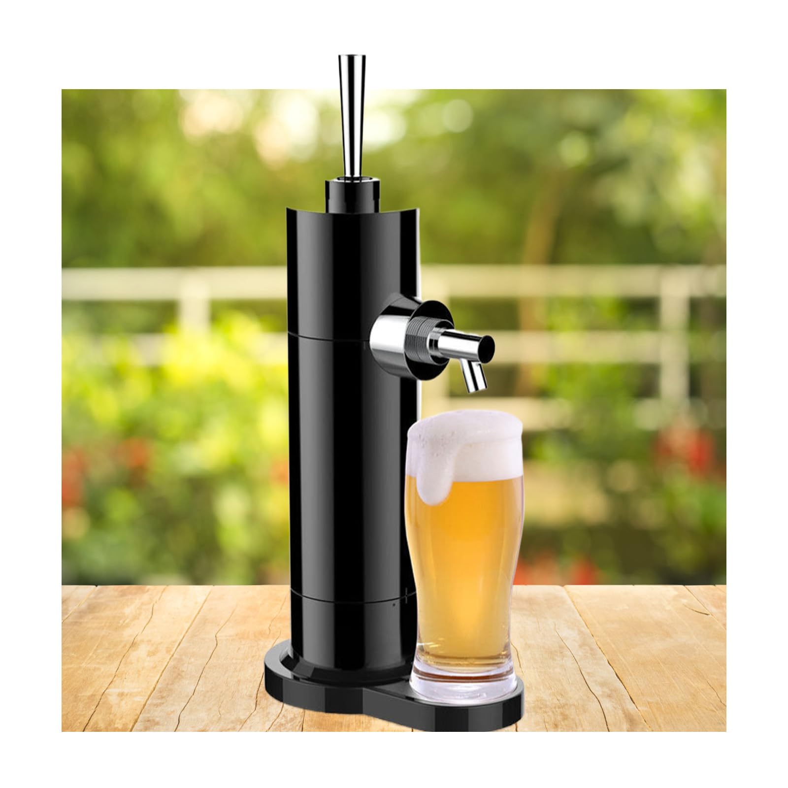 Negro,Dispensador De Cerveza,Grifo Cerveza,Máquina De Espuma De Cerveza Tirador Cerveza,Adecuado para Uso Familiar Y Al Aire Libre