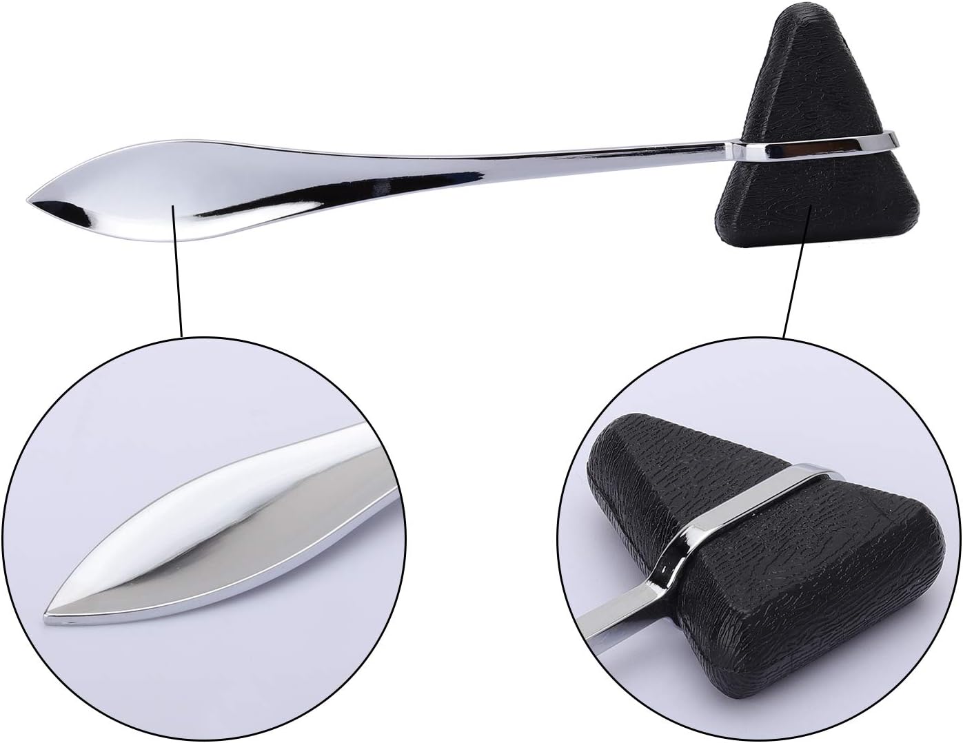 OIIKI, 5 Piece Physical Therapy Set, Including 12/8/6 inch Goniometer, Taylor Hammer, Tape Measure