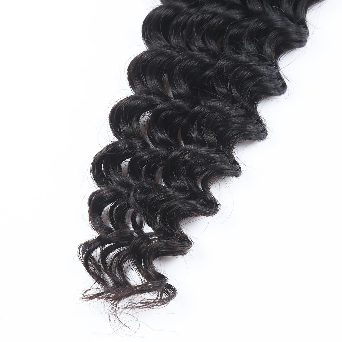Menschliches Flecht-Haar für Boho-Flechten tief gewelltes Massenmenschliches Haar für Flechten 35 cm 14 Zoll brasilianisches lockiges Menschliches Flecht-Haar ohne Webung natürliche Schwarzfärbung