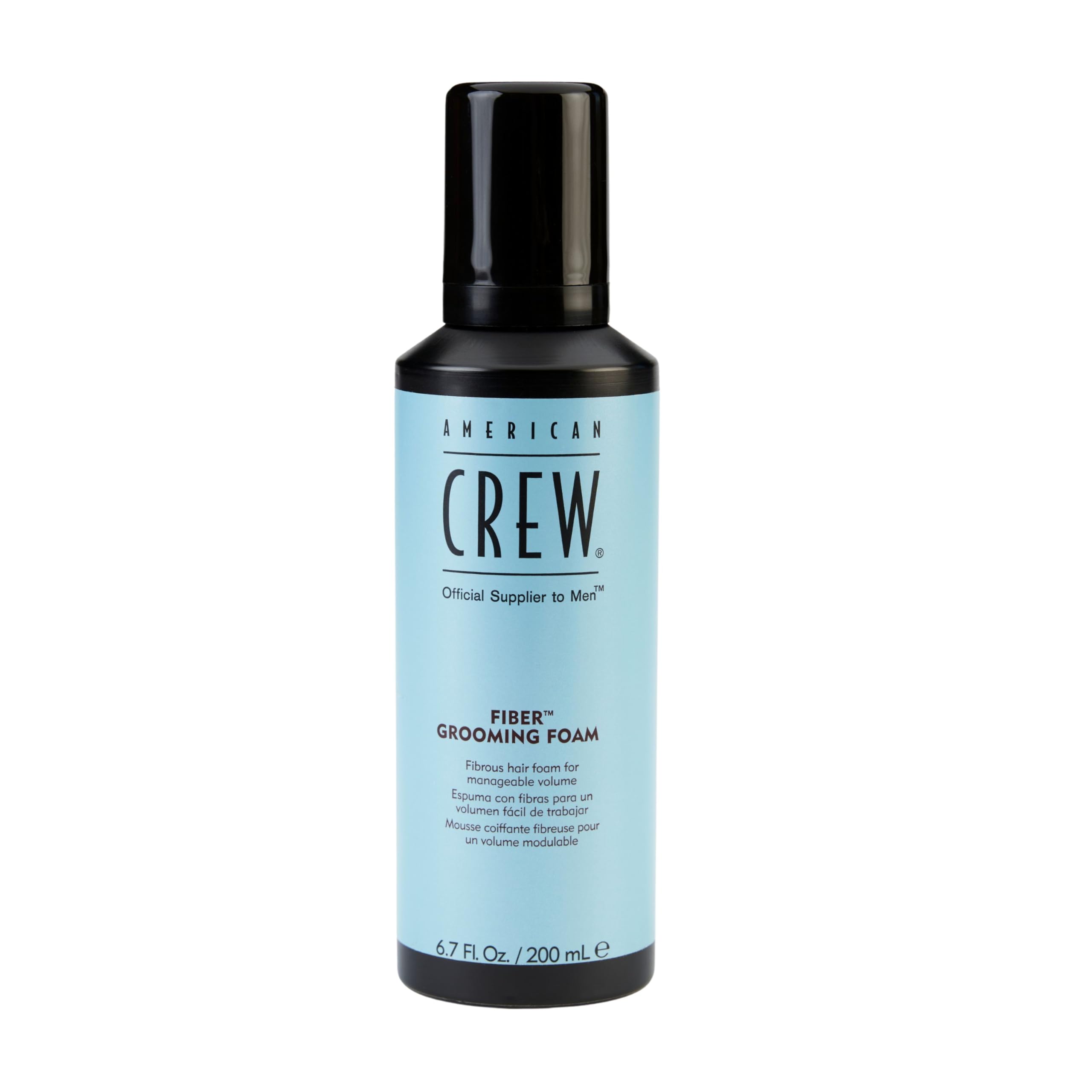 American Crew Hair Styling Fiber Grooming Foam Spuma Volume Modulabile Capelli, 200ml
