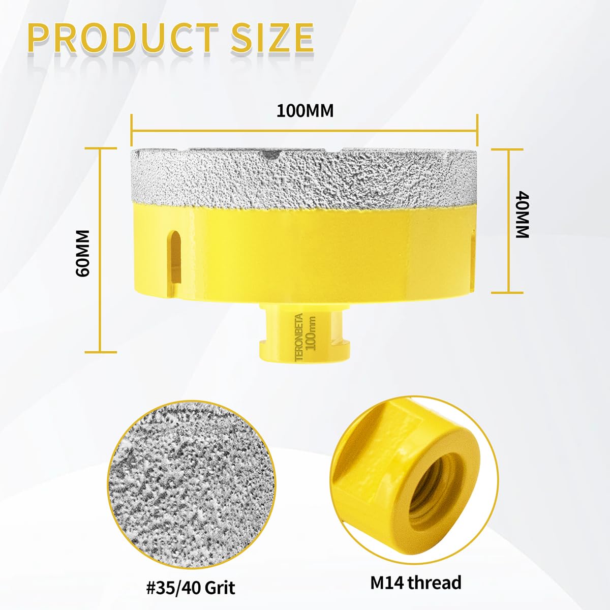 Teronbeta Diamond Core Drill Bit 100mm - Image 2