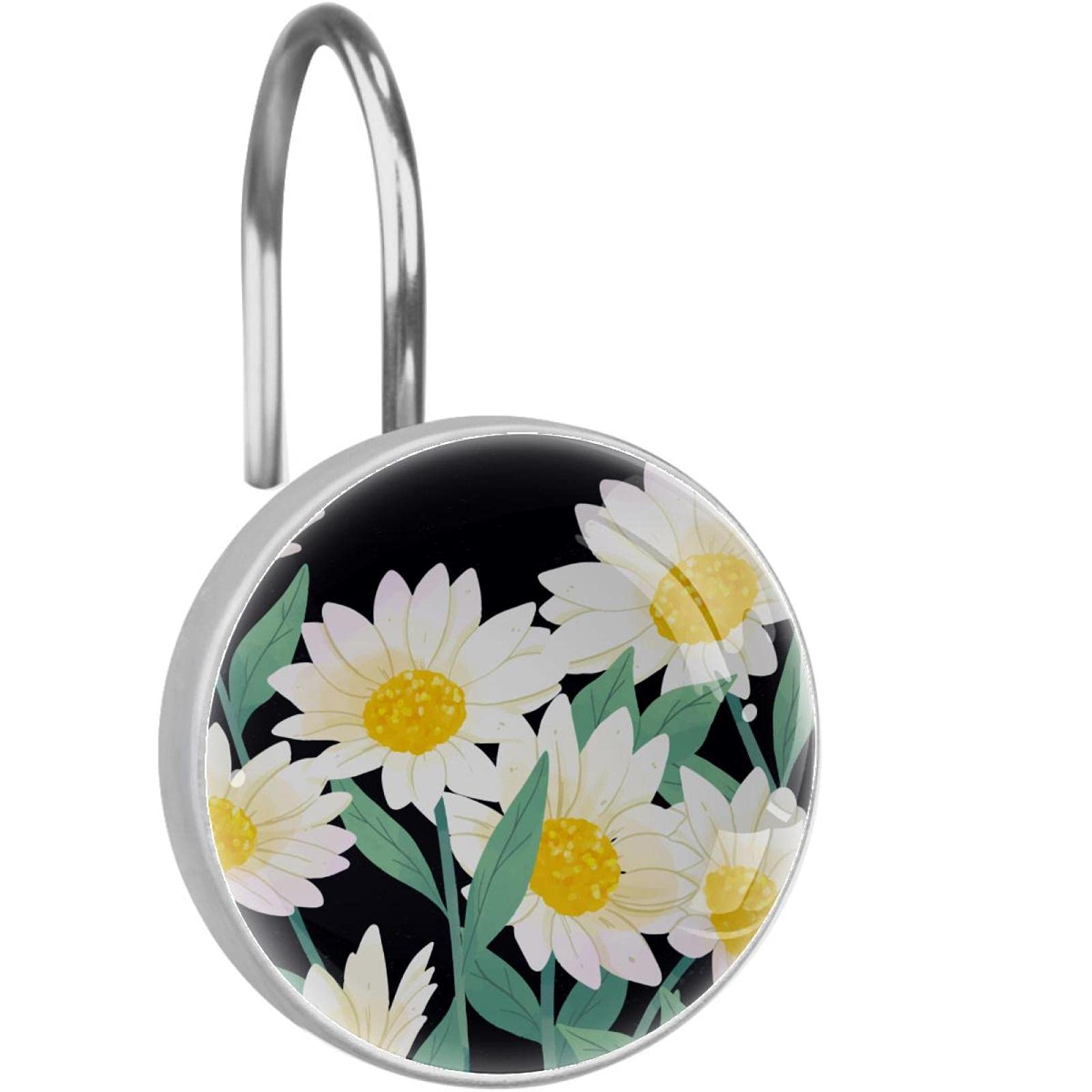 Crochets rideau de douche acier inoxydable accessoires salle de bain