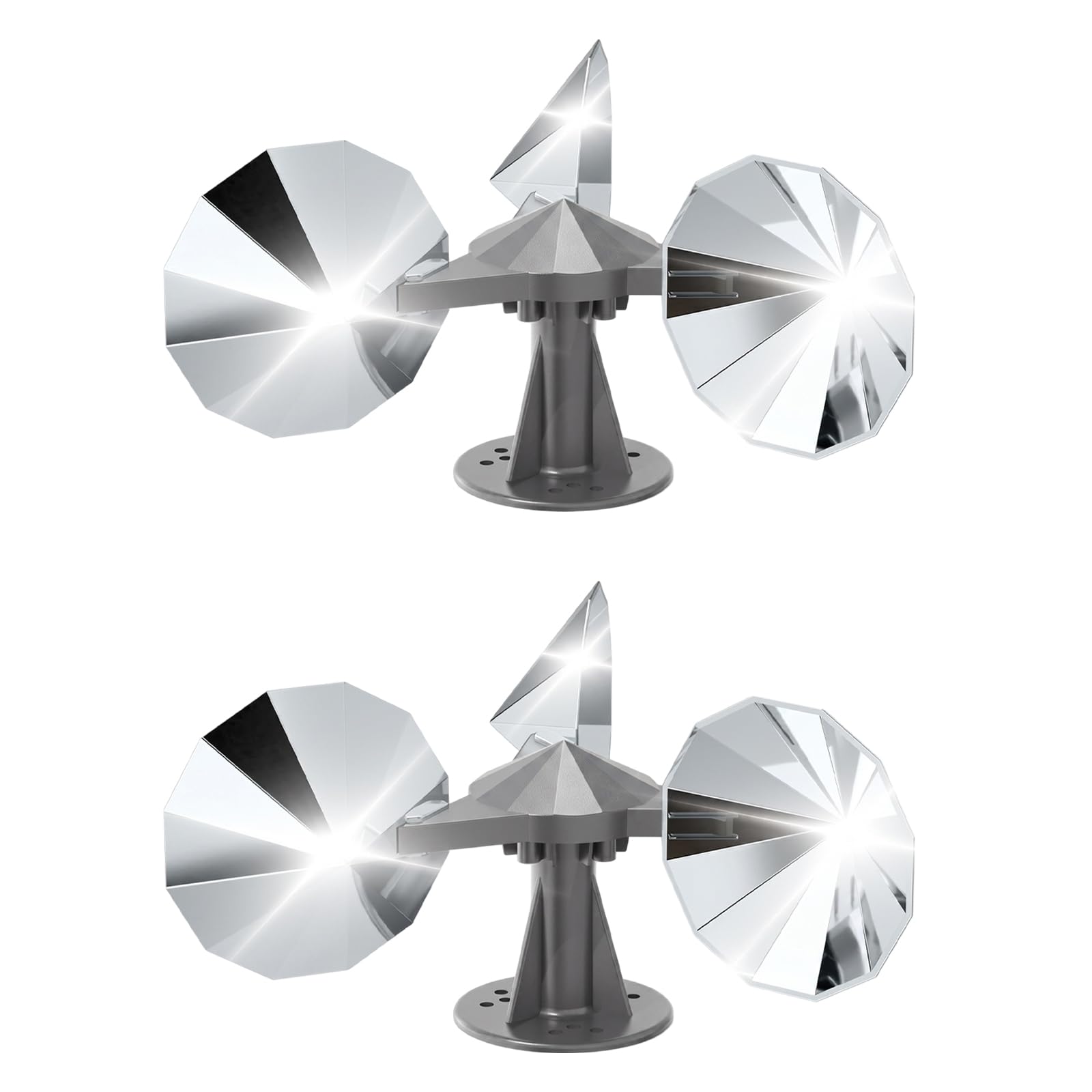Windbetriebenes Vogelschreckgerät, 360° rotierende, reflektierende