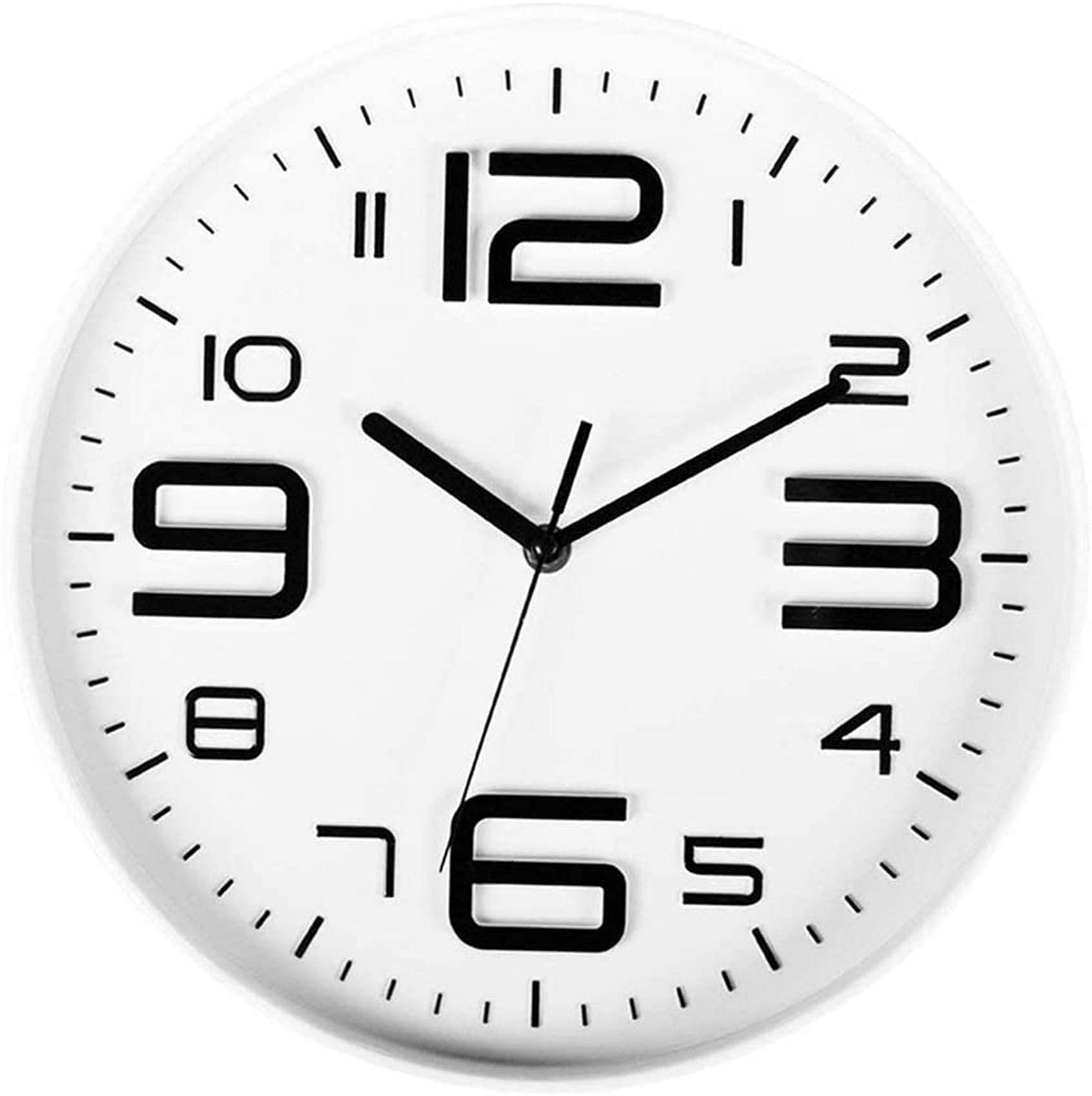 Horloge murale 3D quartz pour en finir avec le tic-tac du salon 10 pouces