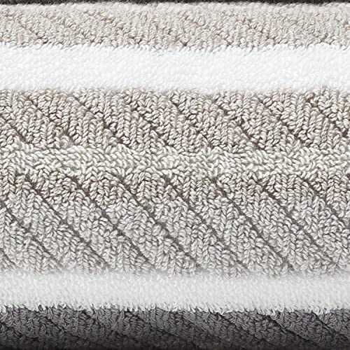 Tommy Bahama - Bath Towels Set, Highly Absorbent Cotton Bathroom Decor, Fade Resistant, Oeko-Tex Certified (Ocean Bay Grey, 3 Piece) - Image 4