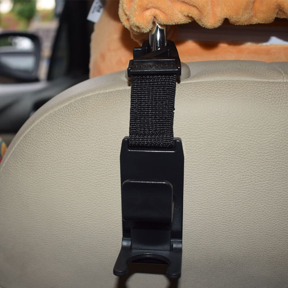 Ganchos Universales Para Reposacabezas De Coche - Soporte Plegable De Cuero Para Organizar Bolsas O Teléfonos