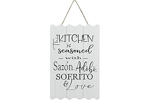 Wood Sign This Kitchen is Seasoned with Sazon Adobo Sofrito & Love Puerto Rican Kitchen