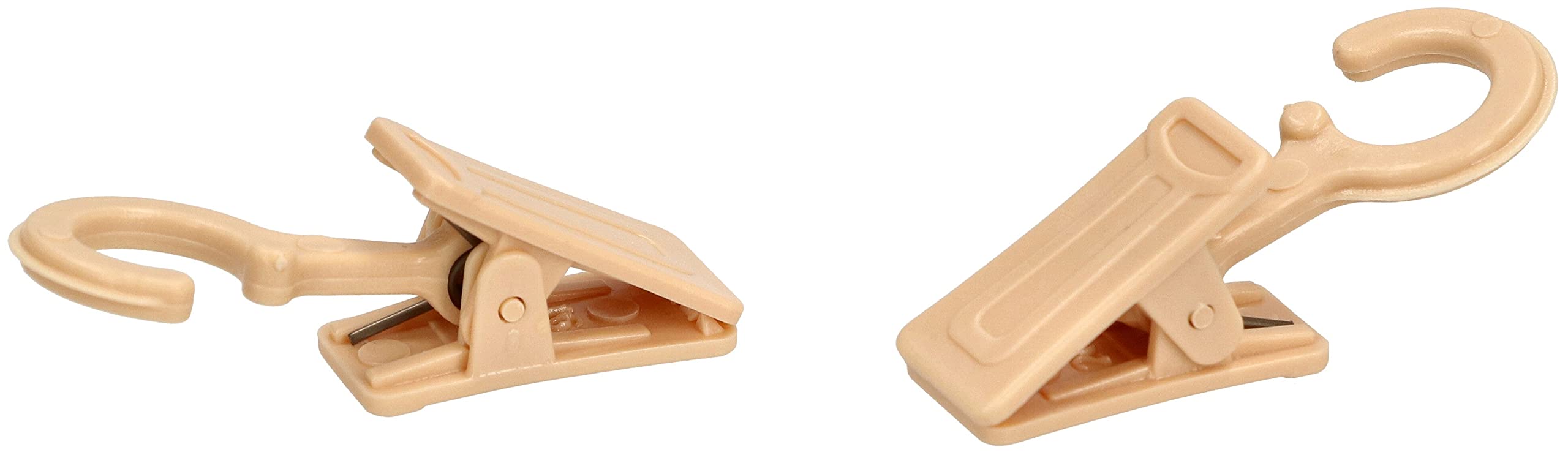 KOTARBAU® Klipsy do firanek z haczykami do firanek, zestaw 100 sztuk, ciemne klipsy sosnowe