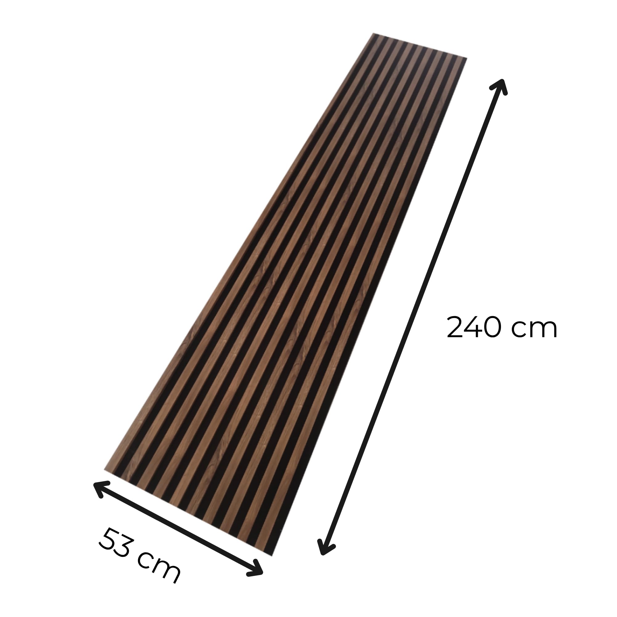 Pannelli Fonoassorbenti Acustici MDF Grigio Arctis 2 Pezzi 26,5x240 cm su Piastra Nera Facile da Montare per Pareti Interne Stile Moderno