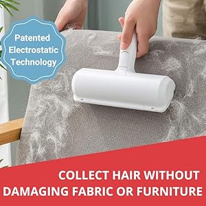Pet hair remover roller  quality mart reusable dog and cat hair remover for floors sofas carpets clothes car seats beds  easy to use and self cleaning roller   cucciolini doodles