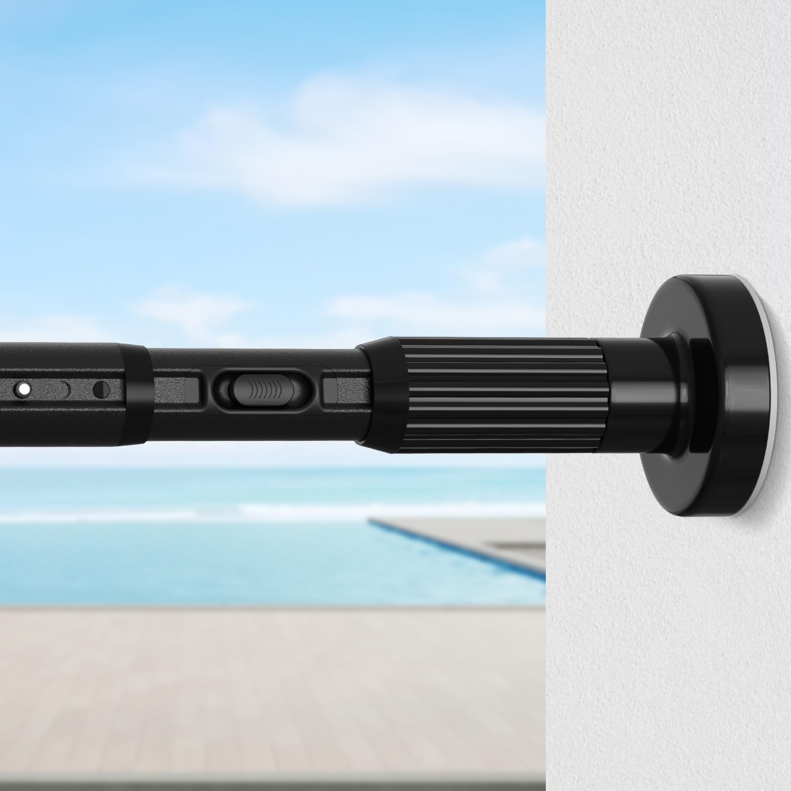 Photo 1 of ***SIMILAR ITEM***
Tension Curtain Rod 41-86 Inch – Heavy Duty Curtain Rods No Drilling Adjustable Window Curtain Rod for Window Patio, Easy Installation, Rust Resistant, 1.26" Diameter, Black
