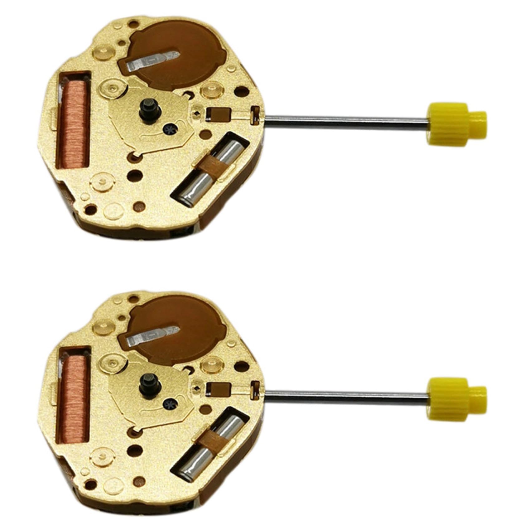 Hndhbfgrt 2X Quartz Watch Movement with Adjust Stem But Without Battery for 2 Pins for Japan Miyota GL20