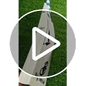 Image of Cricket Bat, T20 Special Leather Bat, English Willow, Cross Weave Tape on The Face | Short Handle | Lightweight | White and Blue Handle | Free Cover