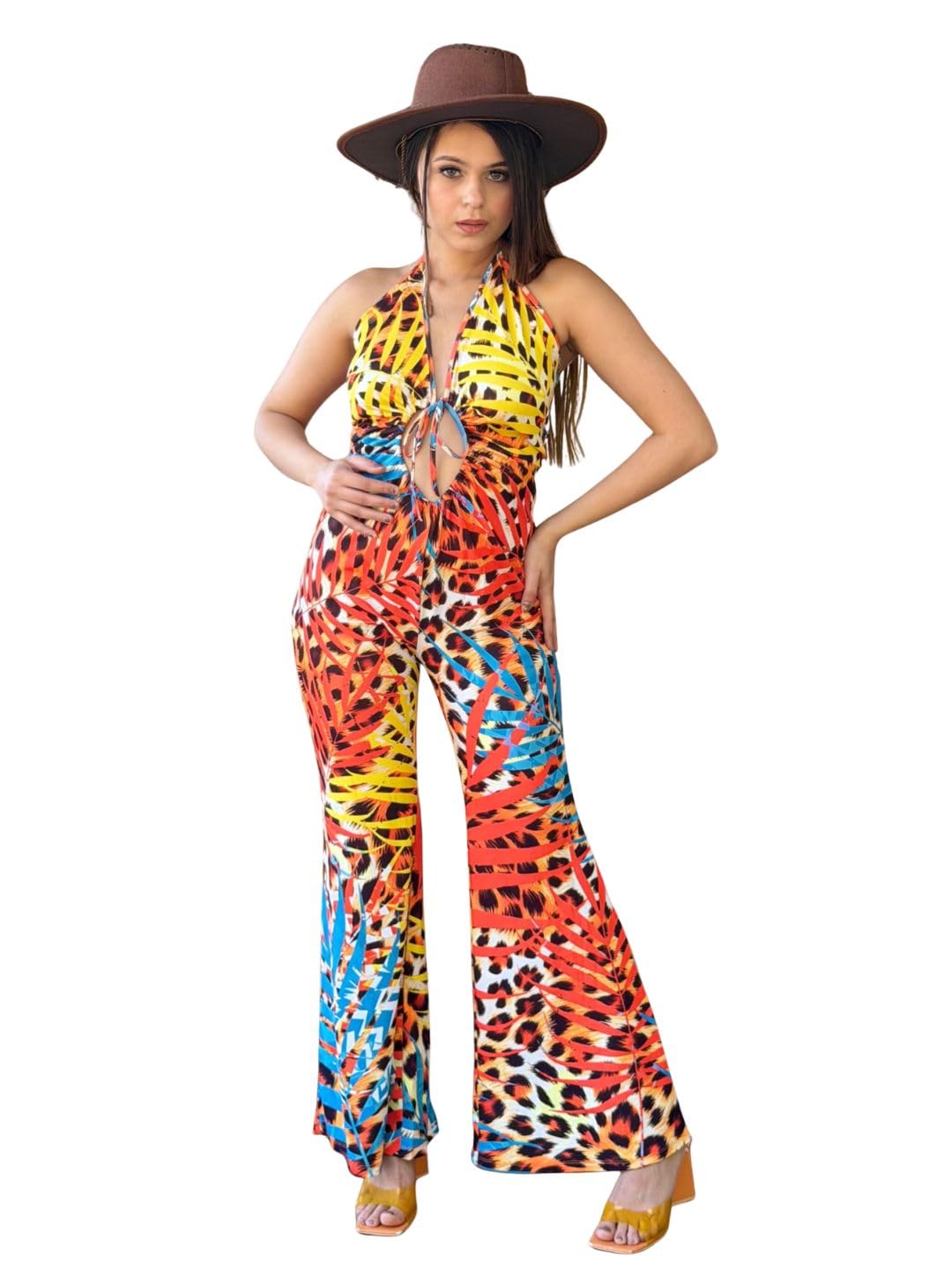 tandul Women's Cotton Blend Multicolor Regular Jumpsuit - Jumpsuit for Office, Casual, Festive & Party (11314)-picture-16